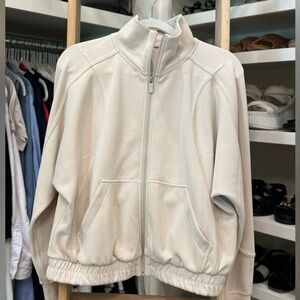 Lululemon Softstreme Full Zip Jacket. Size 10. Color Bone